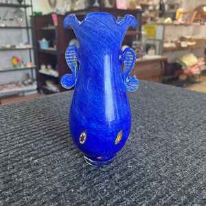 Vintage Murano Millefiori Style Vase